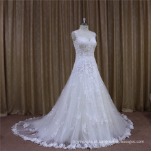 Na moda bonito feito por beleza nupcial vestido de casamento de fábrica
